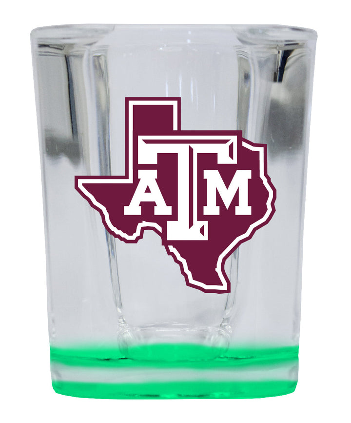 Texas AandM Aggies 2 Ounce Shot Glass Square Officially Licensed Collegiate Product Image 1