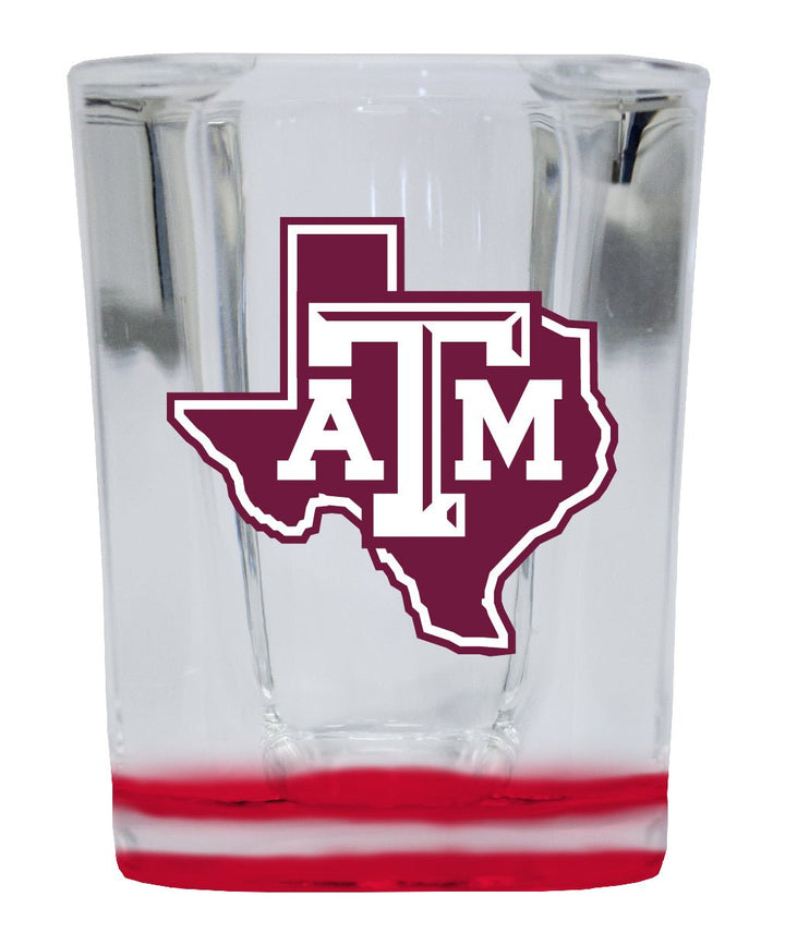 Texas AandM Aggies 2 Ounce Shot Glass Square Officially Licensed Collegiate Product Image 1