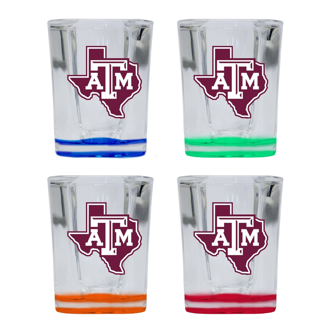 Texas AandM Aggies 2 Ounce Shot Glass Square Officially Licensed Collegiate Product Image 4