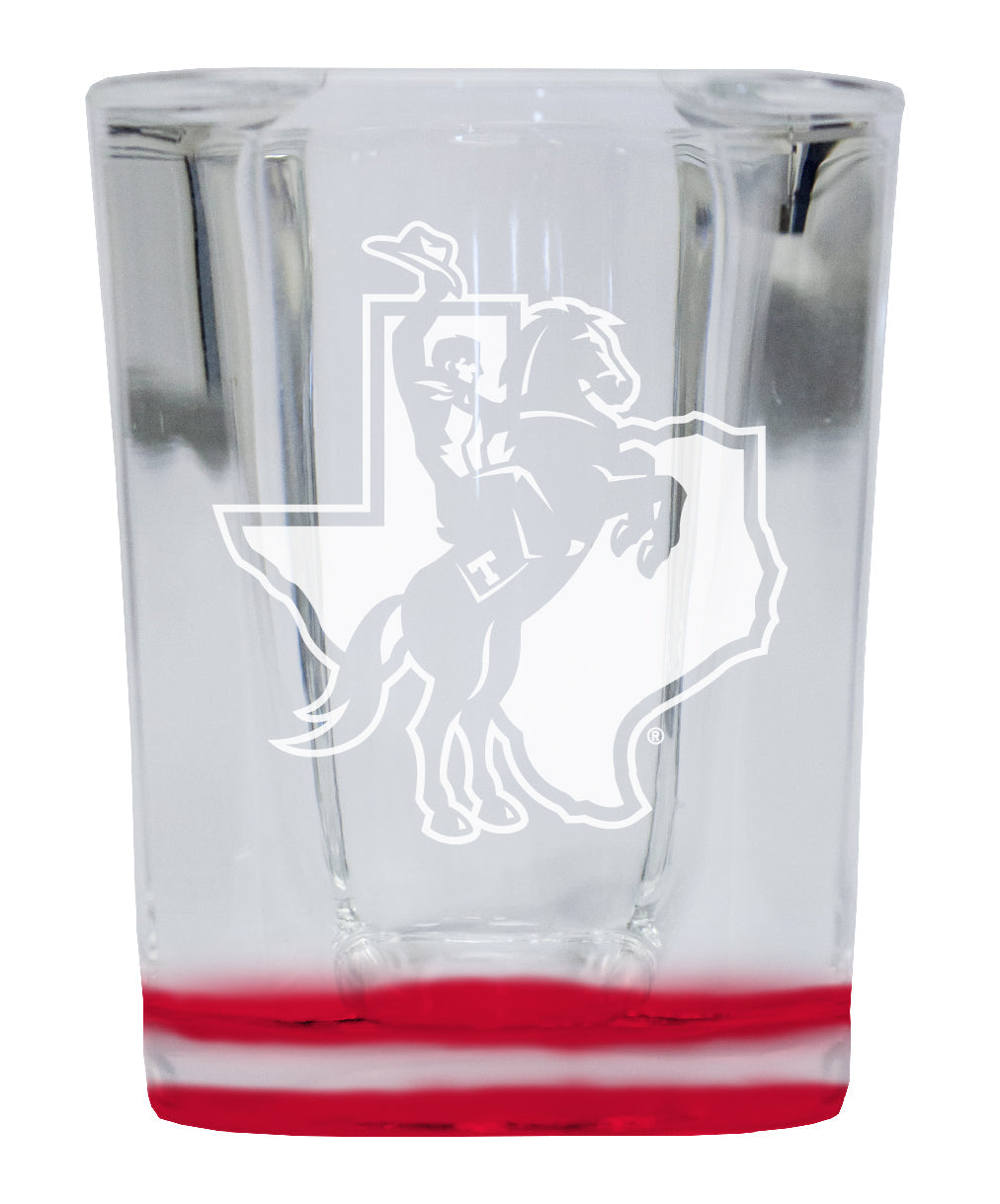 Tarleton State University 2 Ounce Engraved Shot Glass Square Officially Licensed Collegiate Product Image 1