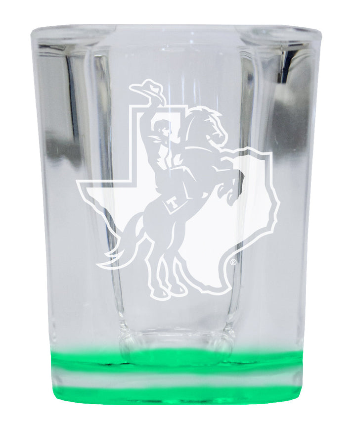 Tarleton State University 2 Ounce Engraved Shot Glass Square Officially Licensed Collegiate Product Image 3