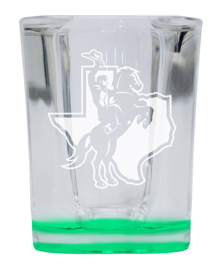 Tarleton State University 2 Ounce Engraved Shot Glass Square Officially Licensed Collegiate Product Image 1