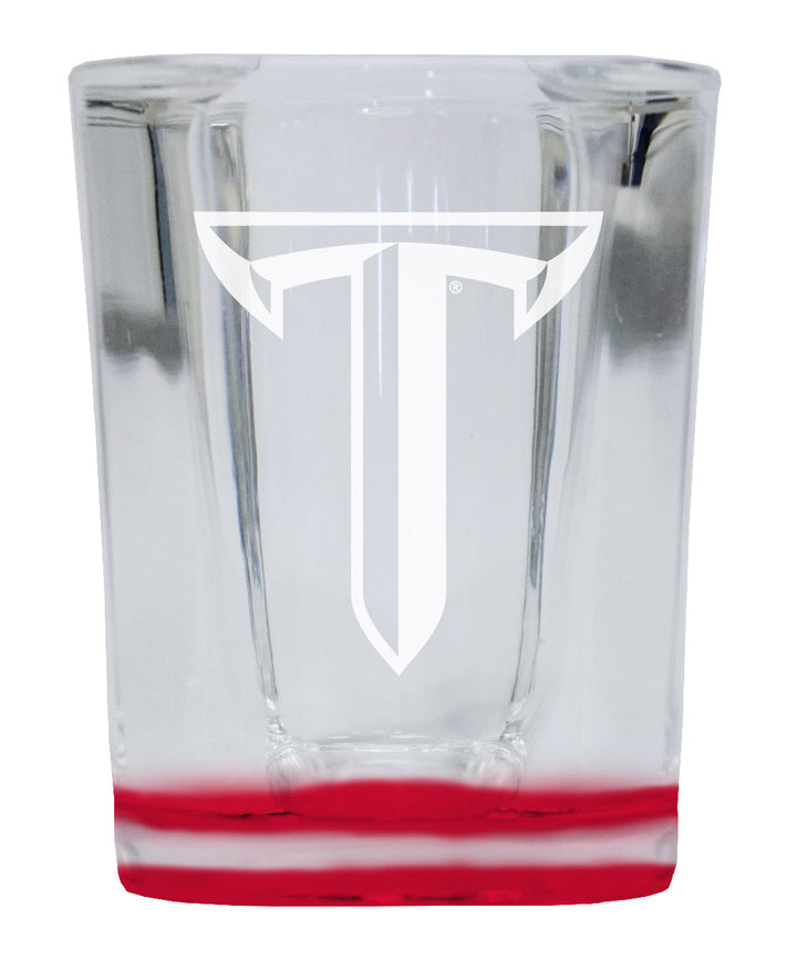 Troy University 2 Ounce Engraved Shot Glass Square Officially Licensed Collegiate Product Image 1