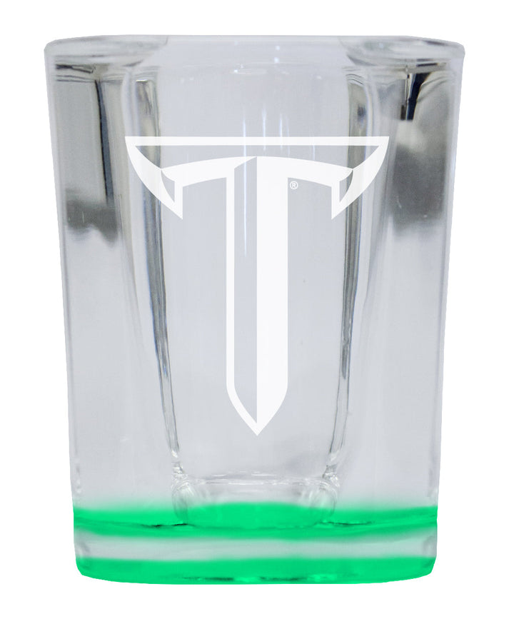 Troy University 2 Ounce Engraved Shot Glass Square Officially Licensed Collegiate Product Image 3