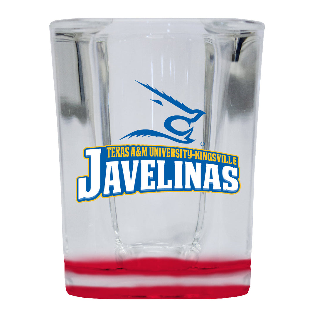 Texas AandM Kingsville Javelinas 2 Ounce Shot Glass Square Officially Licensed Collegiate Product Image 2