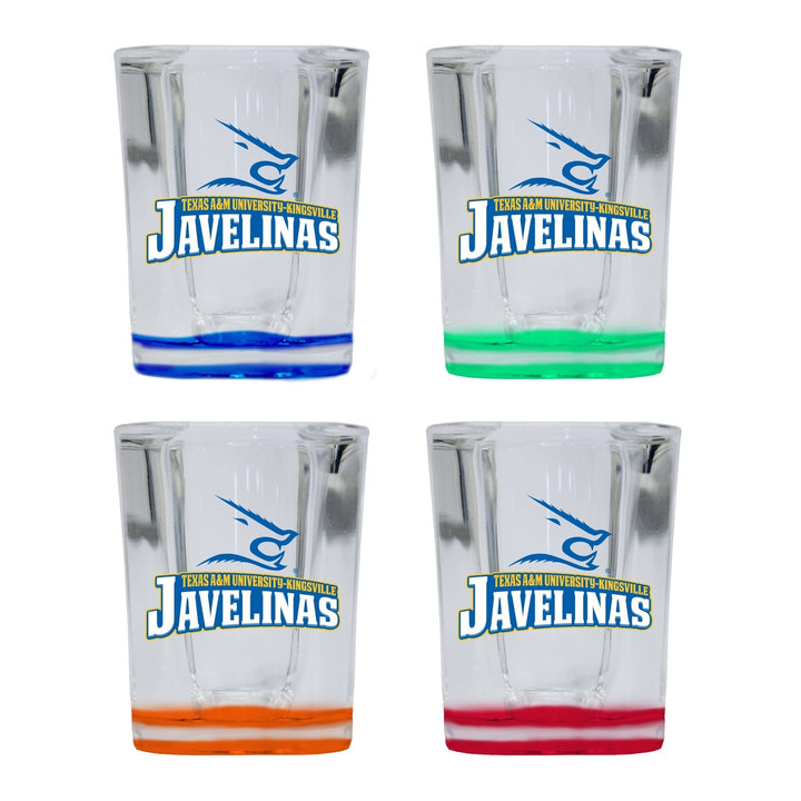 Texas AandM Kingsville Javelinas 2 Ounce Shot Glass Square Officially Licensed Collegiate Product Image 4