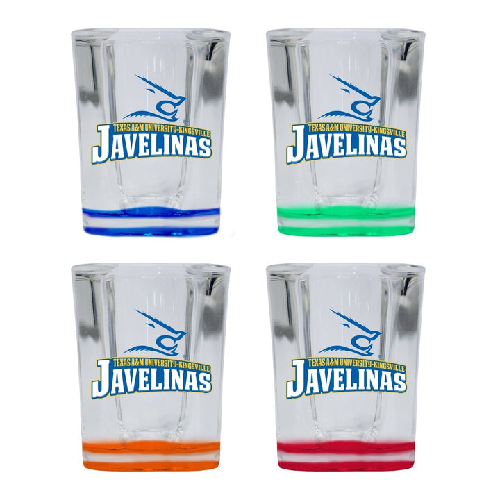 Texas AandM Kingsville Javelinas 2 Ounce Shot Glass Square Officially Licensed Collegiate Product Image 1