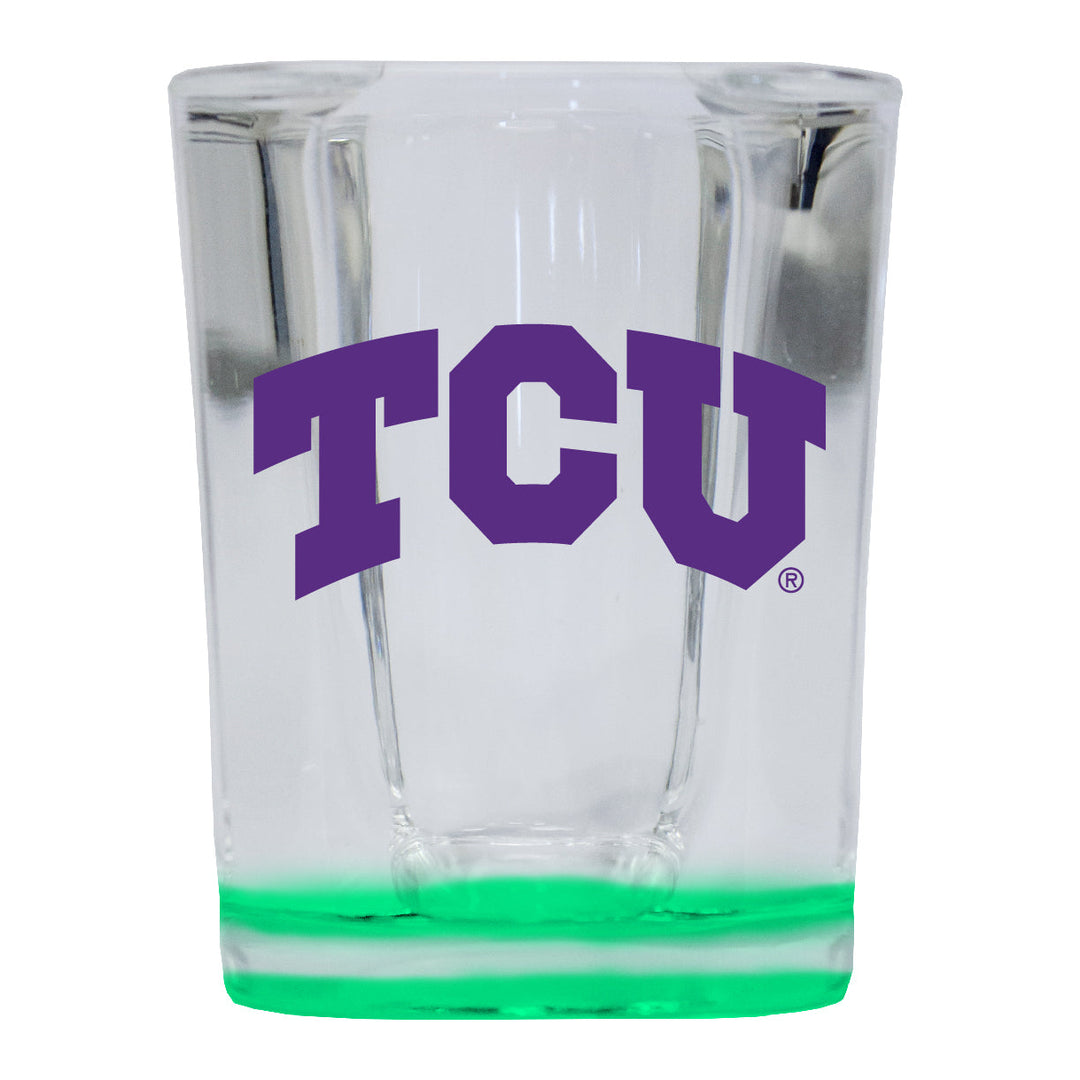 Texas Christian University 2 Ounce Shot Glass Square Officially Licensed Collegiate Product Image 3