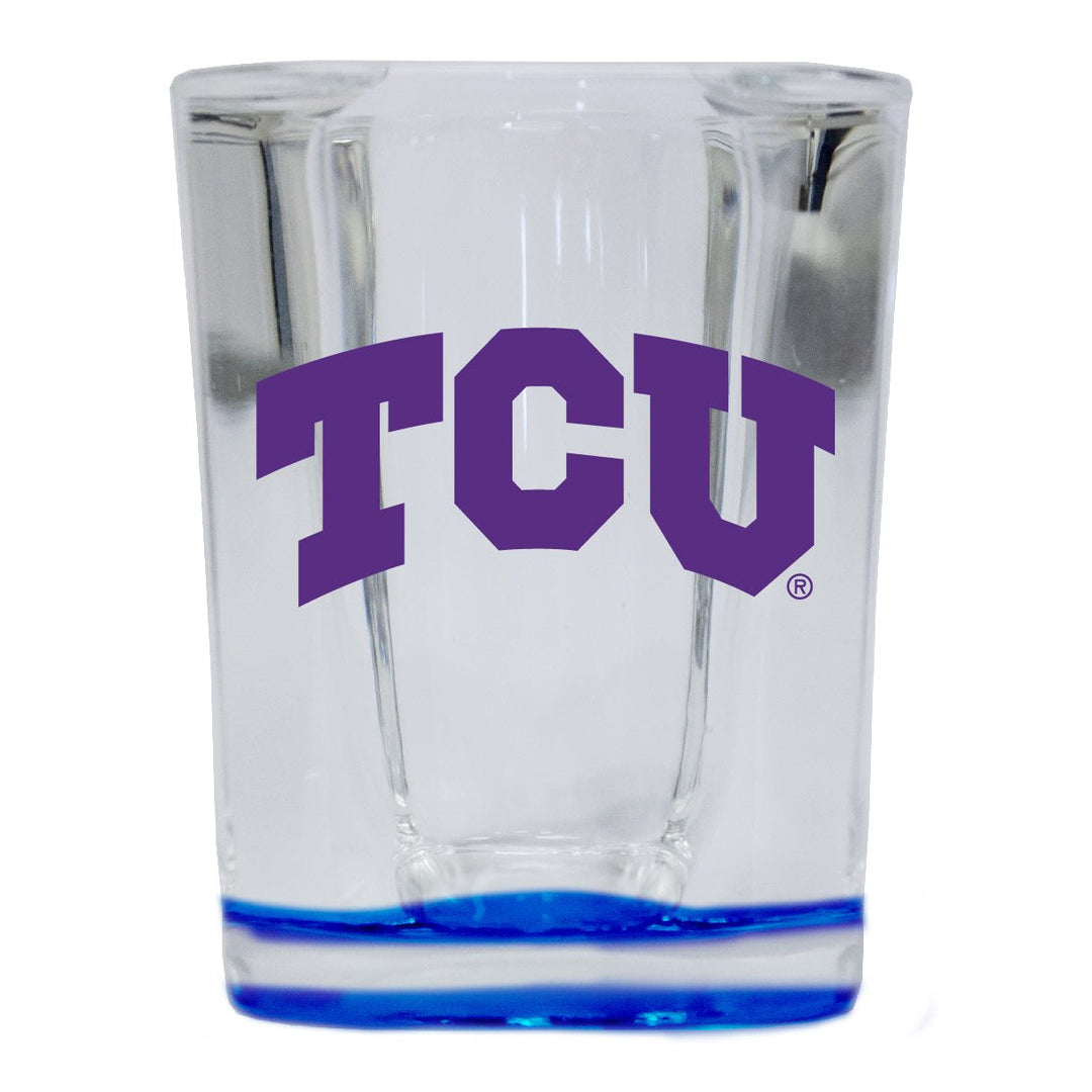 Texas Christian University 2 Ounce Shot Glass Square Officially Licensed Collegiate Product Image 1