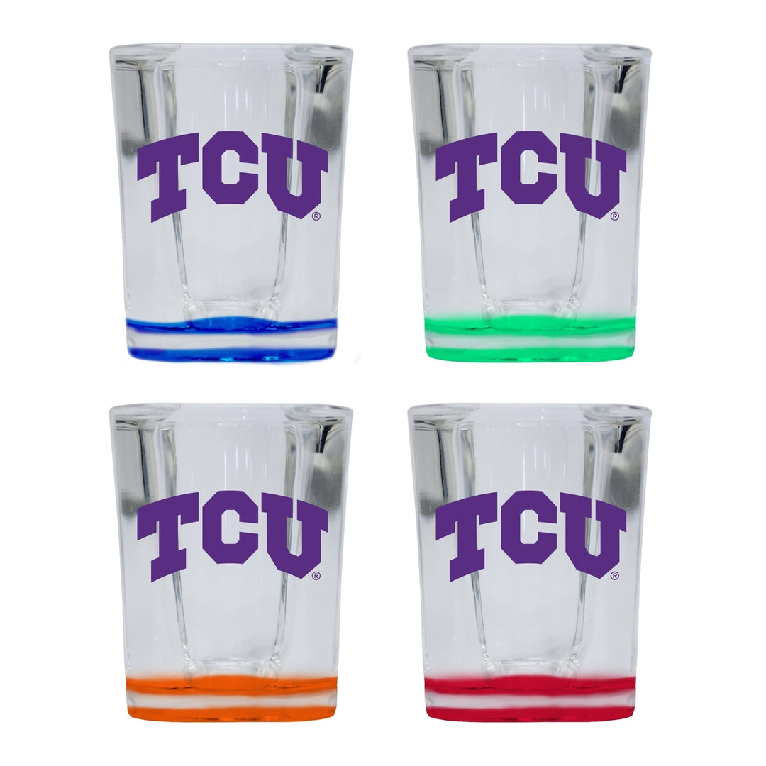 Texas Christian University 2 Ounce Shot Glass Square Officially Licensed Collegiate Product Image 4