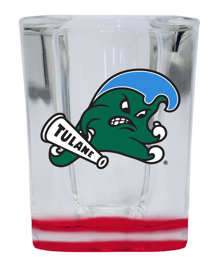 Tulane University Green Wave 2 Ounce Shot Glass Square Officially Licensed Collegiate Product Image 1