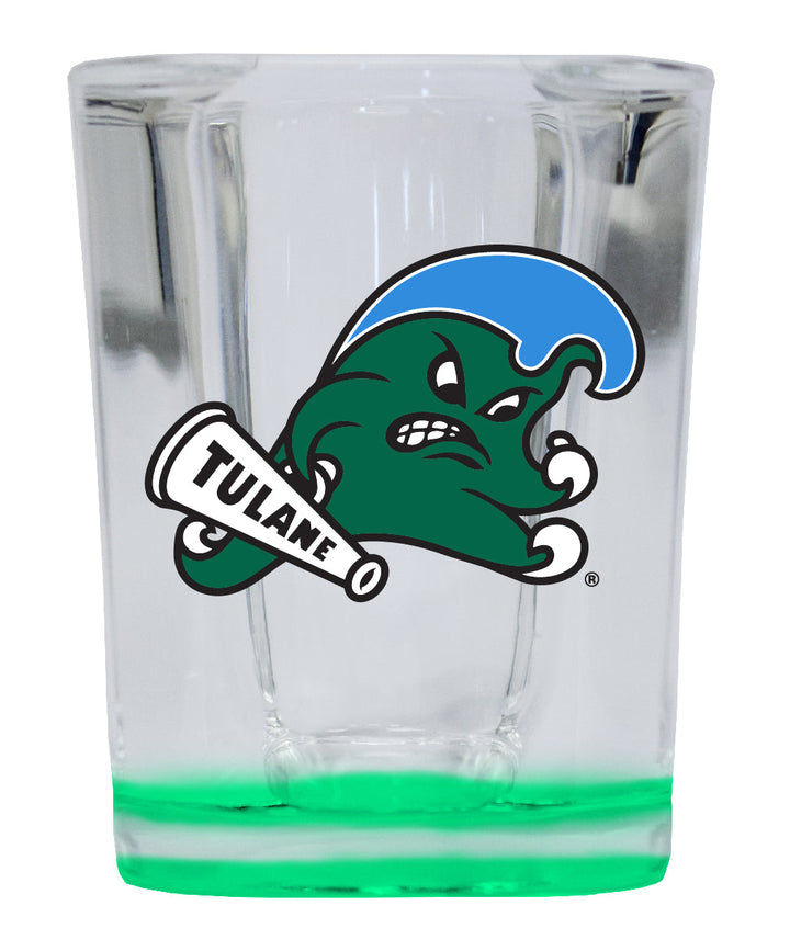 Tulane University Green Wave 2 Ounce Shot Glass Square Officially Licensed Collegiate Product Image 3