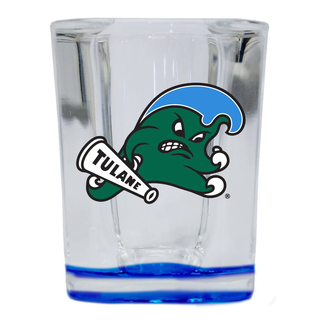 Tulane University Green Wave 2 Ounce Shot Glass Square Officially Licensed Collegiate Product Image 4