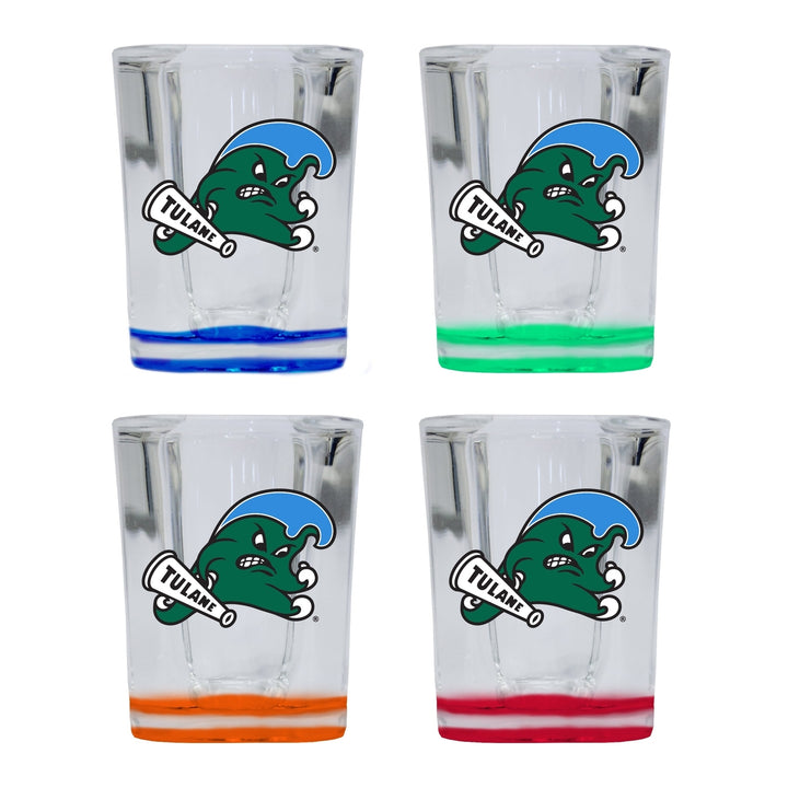 Tulane University Green Wave 2 Ounce Shot Glass Square Officially Licensed Collegiate Product Image 4