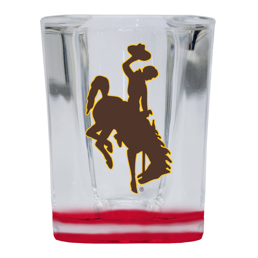 University of Wyoming 2 Ounce Shot Glass Square Officially Licensed Collegiate Product Image 2