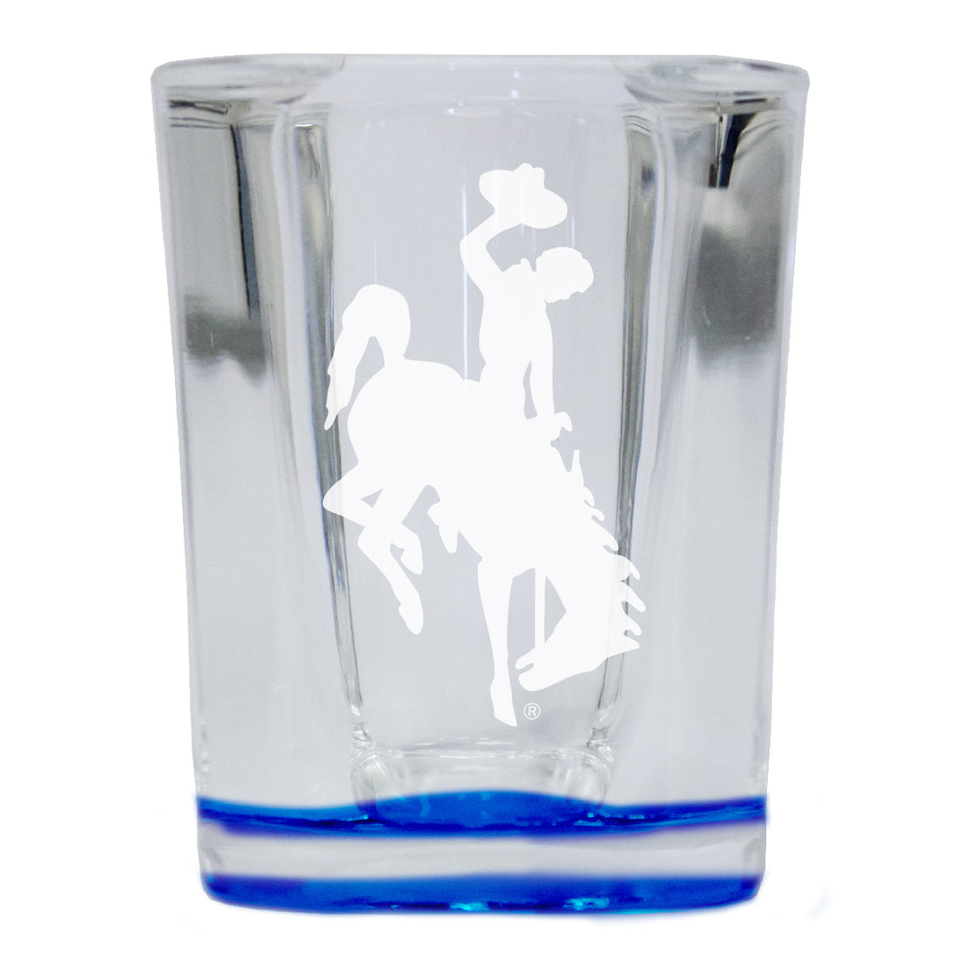 University of Wyoming 2 Ounce Engraved Shot Glass Square Officially Licensed Collegiate Product Image 4