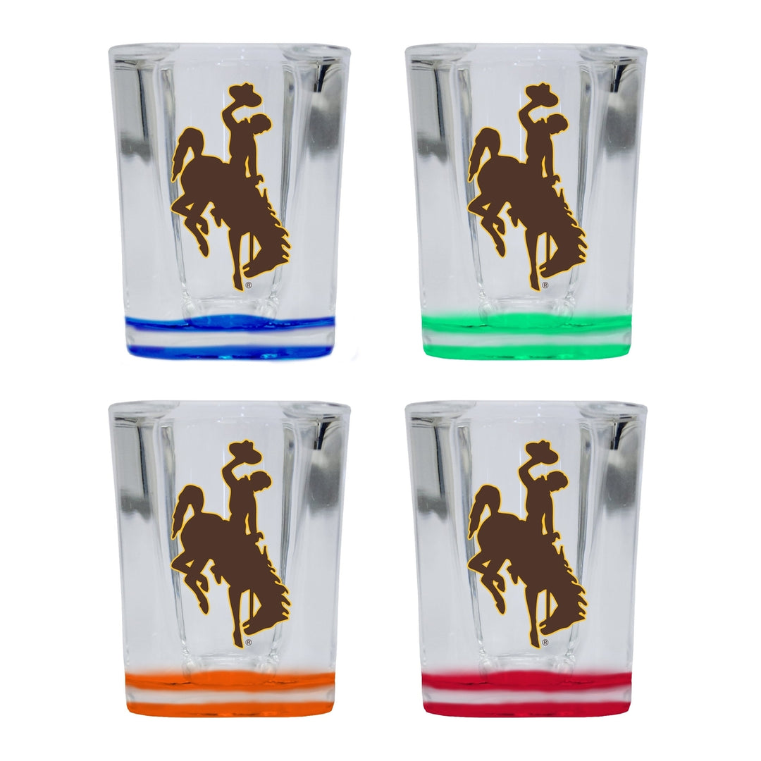 University of Wyoming 2 Ounce Shot Glass Square Officially Licensed Collegiate Product Image 4