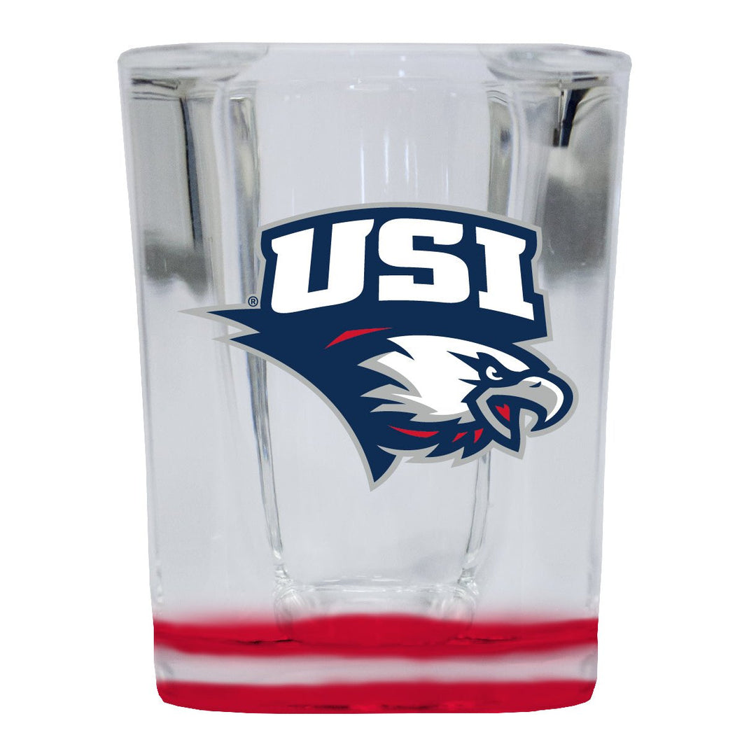 University of Southern Indiana 2 Ounce Shot Glass Square Officially Licensed Collegiate Product Image 1