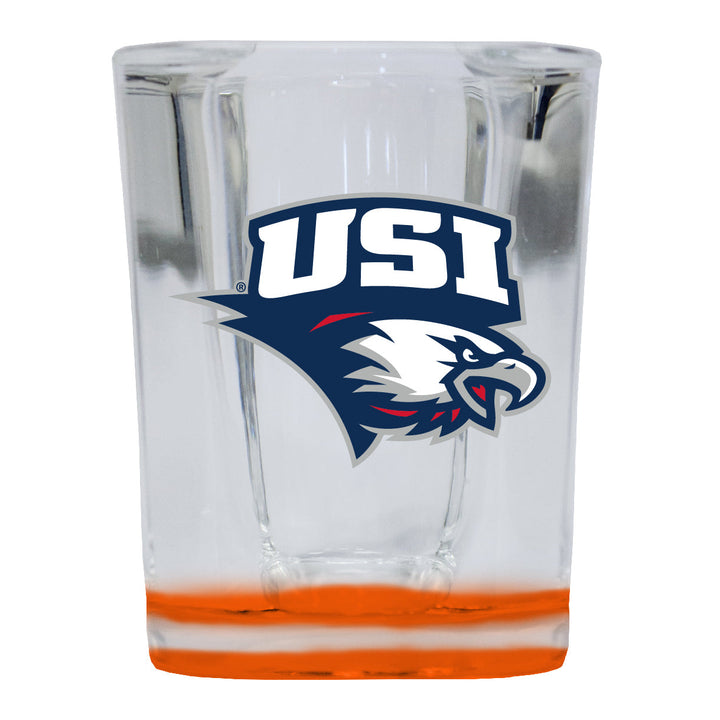 University of Southern Indiana 2 Ounce Shot Glass Square Officially Licensed Collegiate Product Image 3