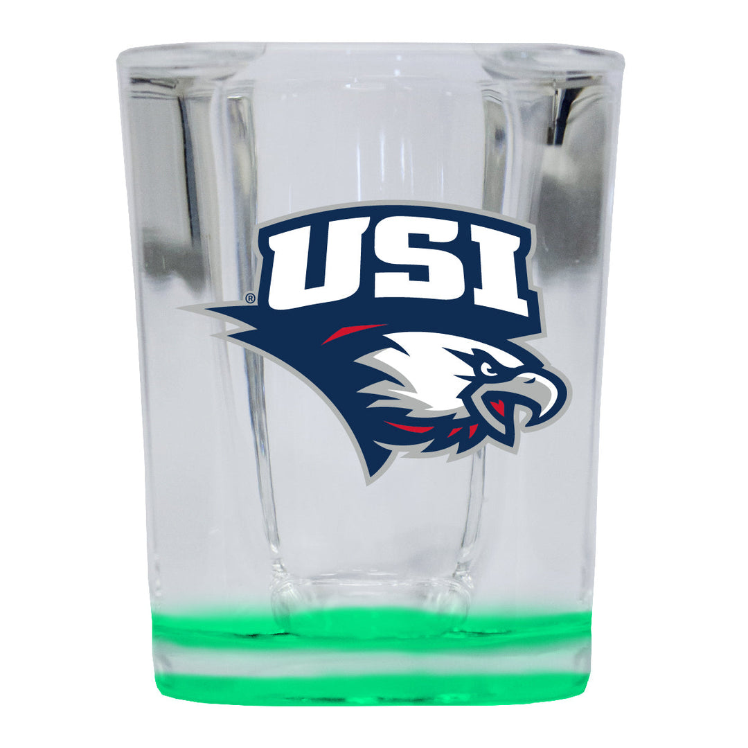 University of Southern Indiana 2 Ounce Shot Glass Square Officially Licensed Collegiate Product Image 4