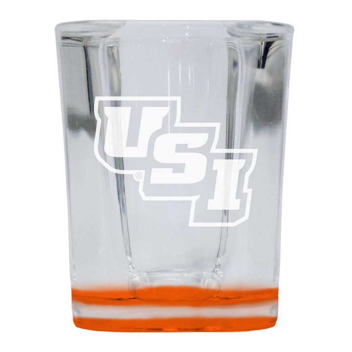 University of Southern Indiana 2 Ounce Engraved Shot Glass Square Officially Licensed Collegiate Product Image 2