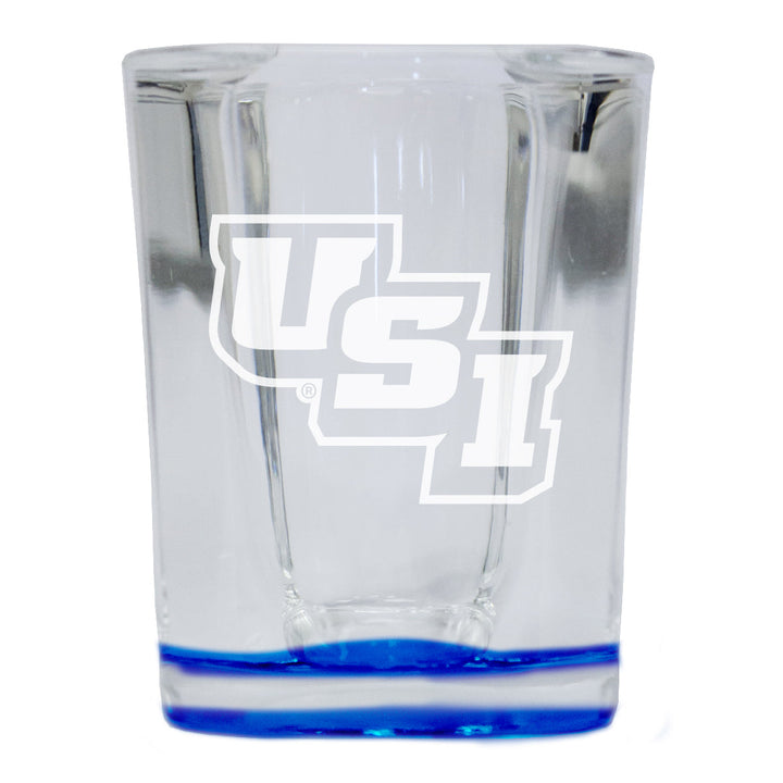 University of Southern Indiana 2 Ounce Engraved Shot Glass Square Officially Licensed Collegiate Product Image 4