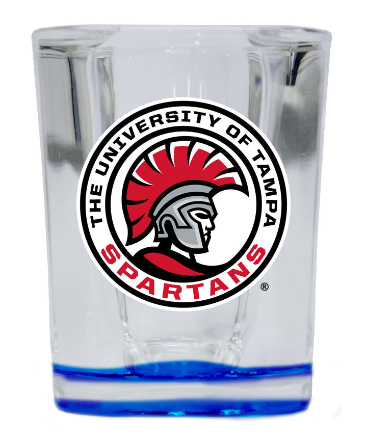 University of Tampa Spartans 2 Ounce Shot Glass Square Officially Licensed Collegiate Product Image 4