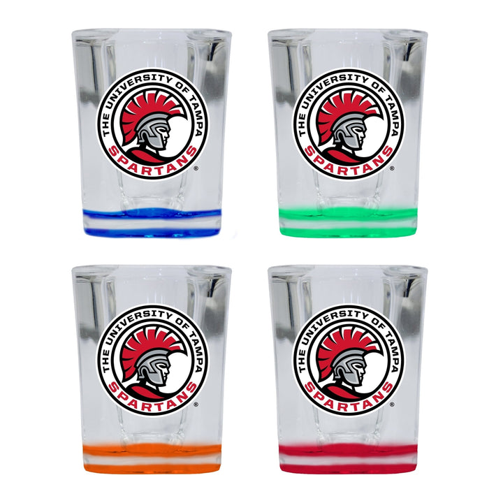 University of Tampa Spartans 2 Ounce Shot Glass Square Officially Licensed Collegiate Product Image 4