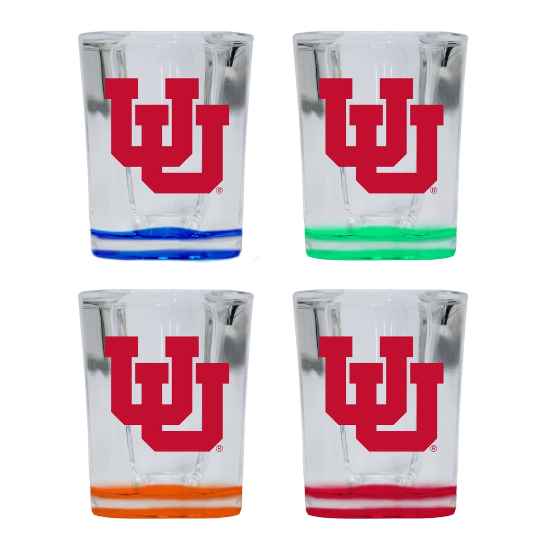 Utah Utes 2 Ounce Shot Glass Square Officially Licensed Collegiate Product Image 4