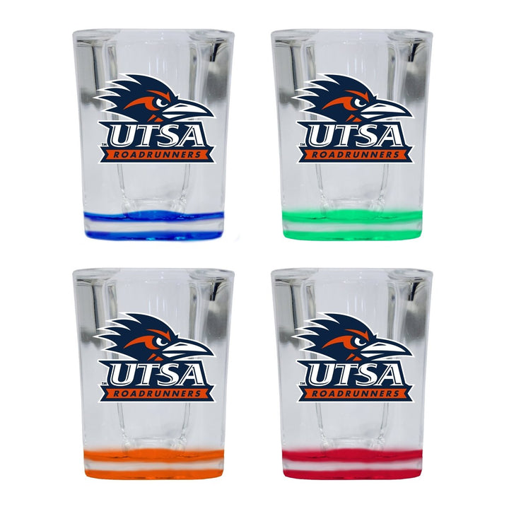 UTSA Road Runners 2 Ounce Shot Glass Square Officially Licensed Collegiate Product Image 1