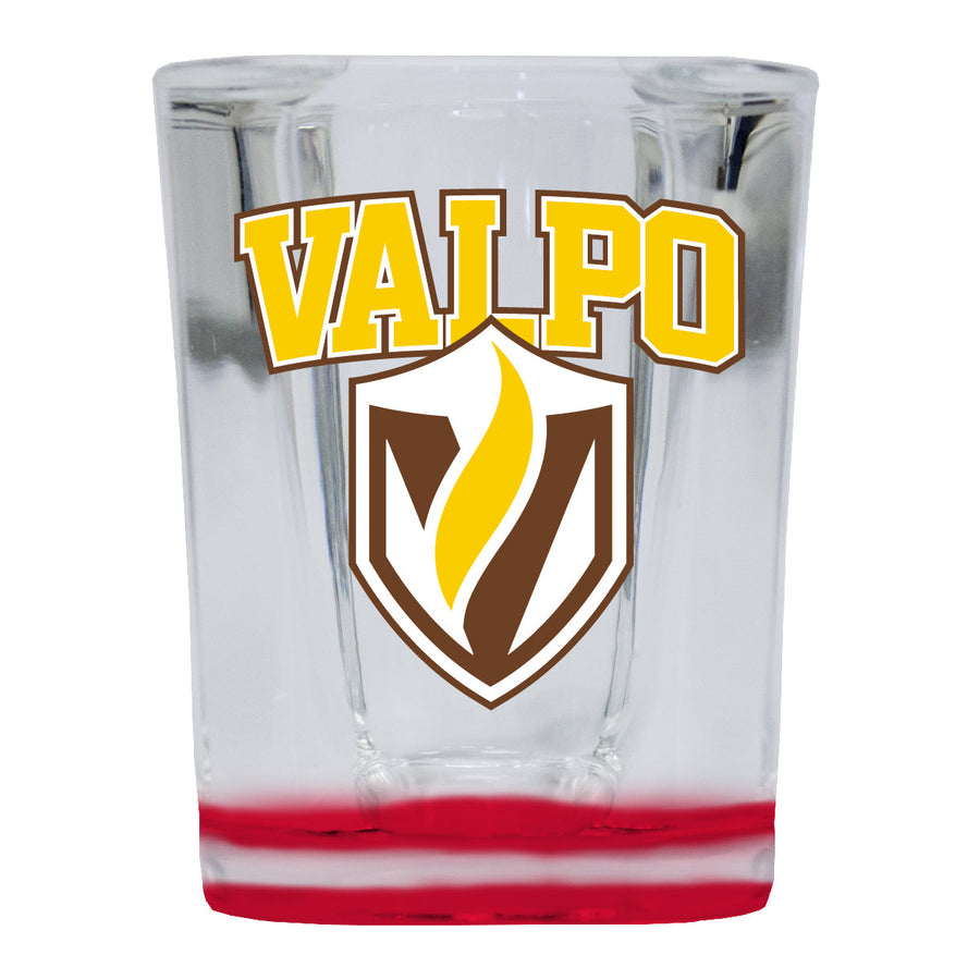 Valparaiso University 2 Ounce Shot Glass Square Officially Licensed Collegiate Product Image 1