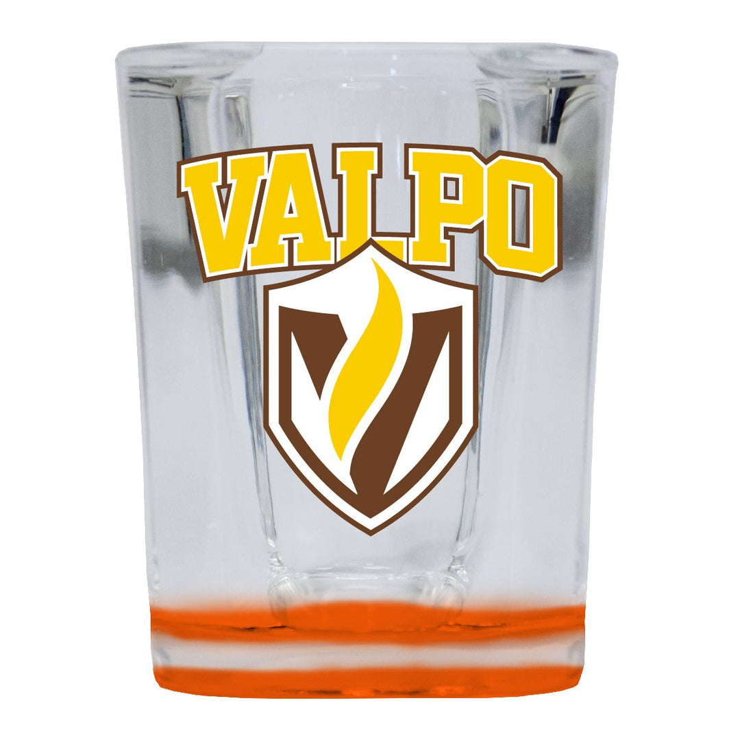 Valparaiso University 2 Ounce Shot Glass Square Officially Licensed Collegiate Product Image 1