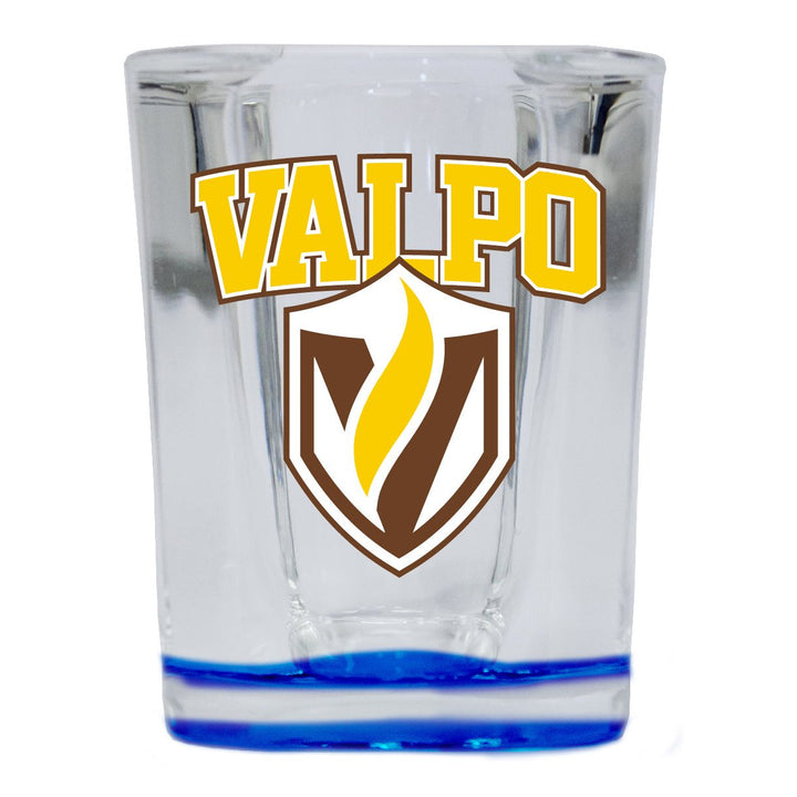 Valparaiso University 2 Ounce Shot Glass Square Officially Licensed Collegiate Product Image 1