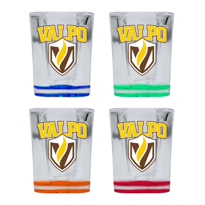 Valparaiso University 2 Ounce Shot Glass Square Officially Licensed Collegiate Product Image 1