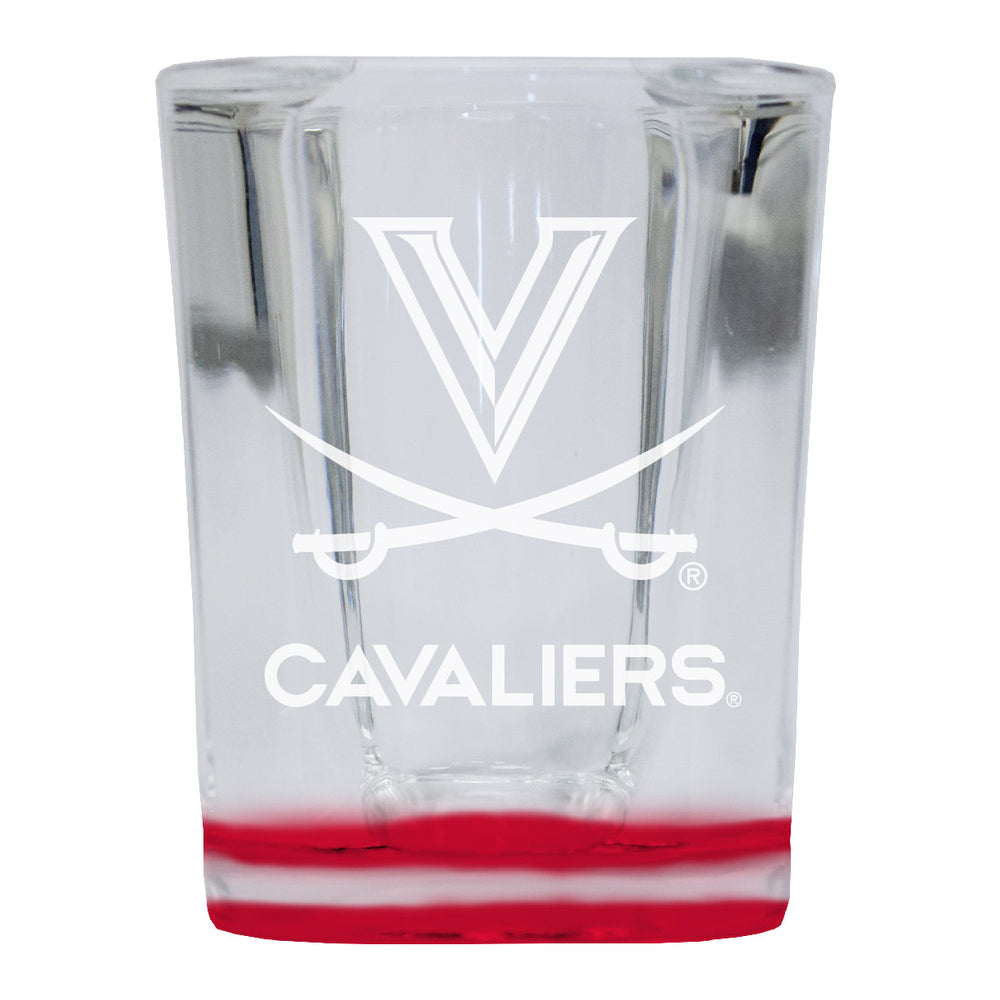 Virginia Cavaliers 2 Ounce Engraved Shot Glass Square Officially Licensed Collegiate Product Image 2