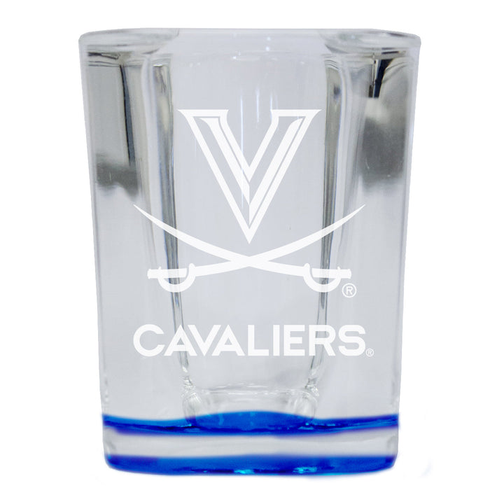 Virginia Cavaliers 2 Ounce Engraved Shot Glass Square Officially Licensed Collegiate Product Image 3