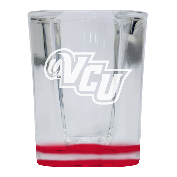 Virginia Commonwealth 2 Ounce Engraved Shot Glass Square Officially Licensed Collegiate Product Image 1