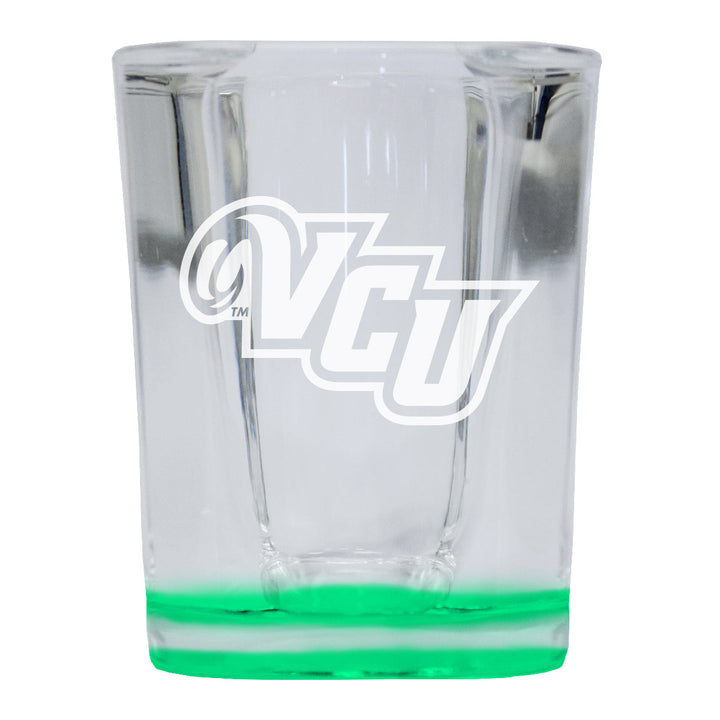 Virginia Commonwealth 2 Ounce Engraved Shot Glass Square Officially Licensed Collegiate Product Image 3