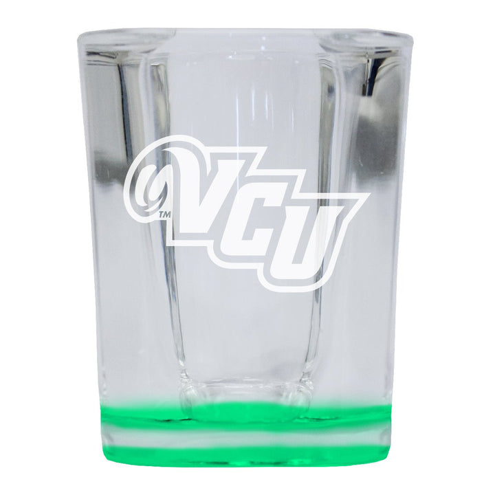 Virginia Commonwealth 2 Ounce Engraved Shot Glass Square Officially Licensed Collegiate Product Image 1