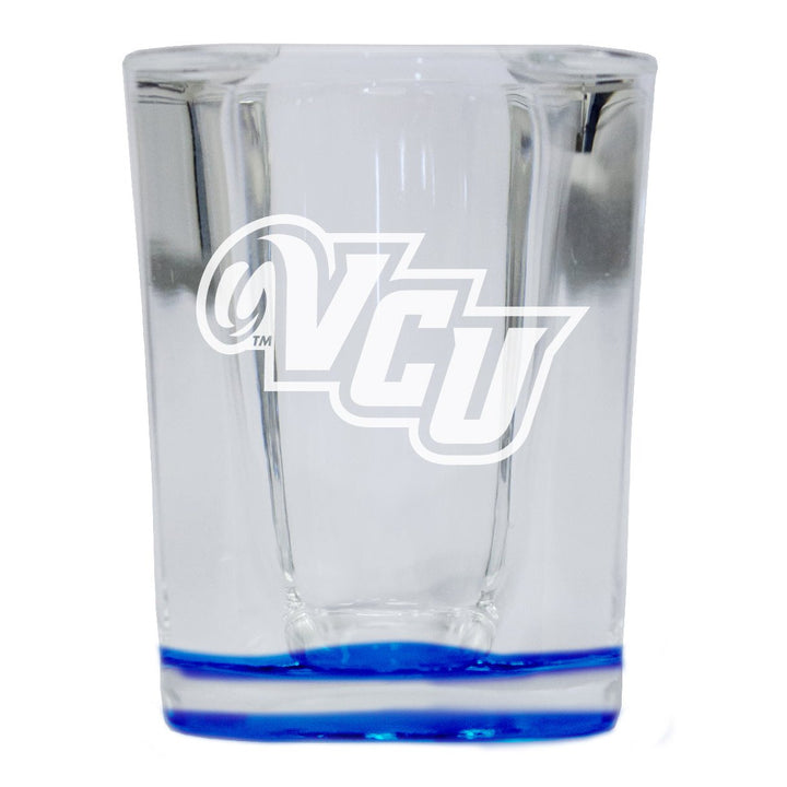 Virginia Commonwealth 2 Ounce Engraved Shot Glass Square Officially Licensed Collegiate Product Image 1