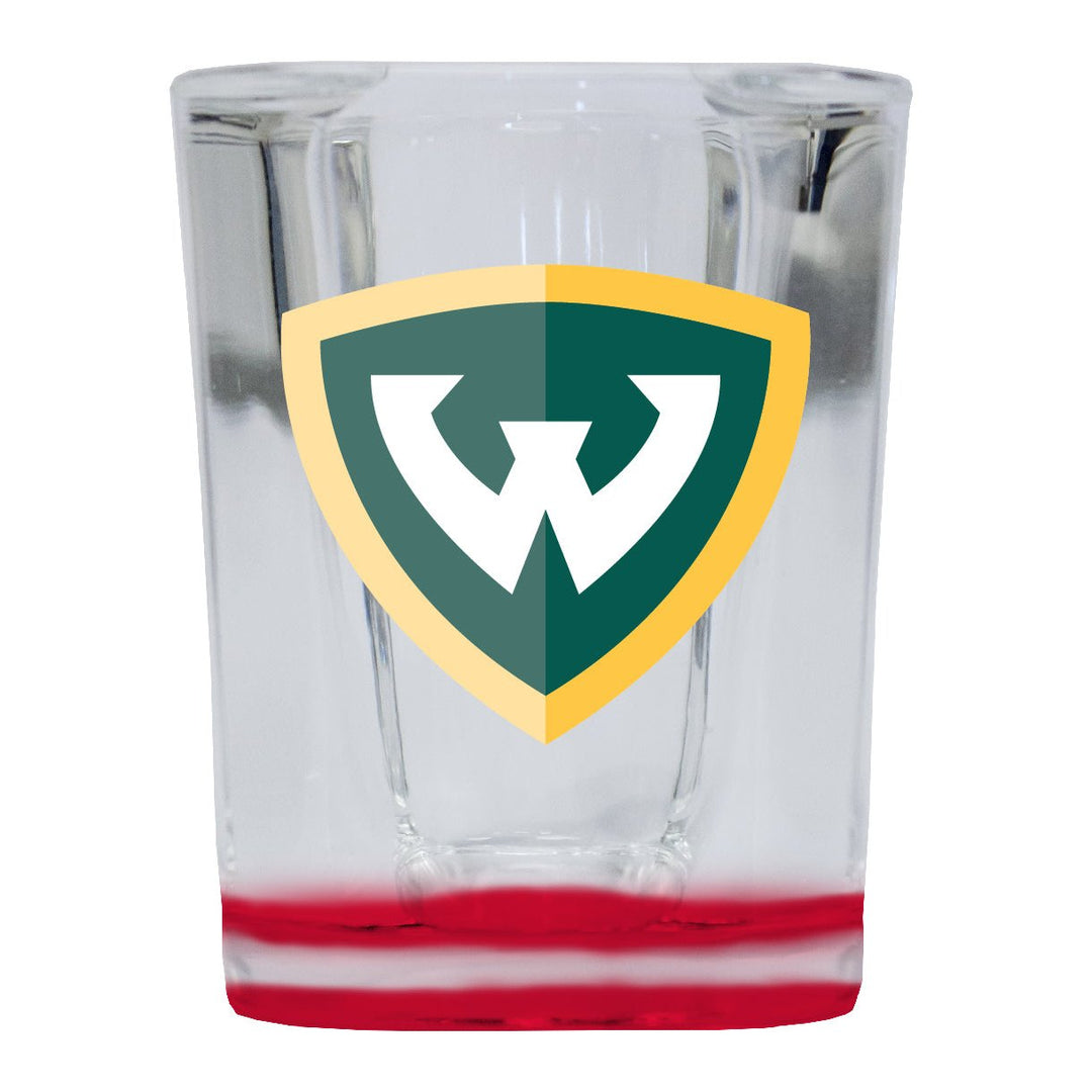 Wayne State 2 Ounce Shot Glass Square Officially Licensed Collegiate Product Image 2