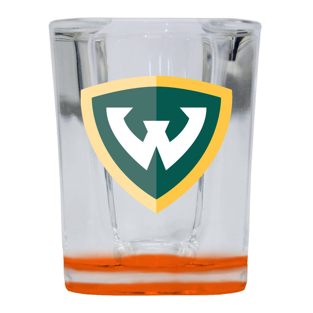 Wayne State 2 Ounce Shot Glass Square Officially Licensed Collegiate Product Image 3