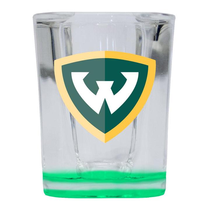 Wayne State 2 Ounce Shot Glass Square Officially Licensed Collegiate Product Image 4