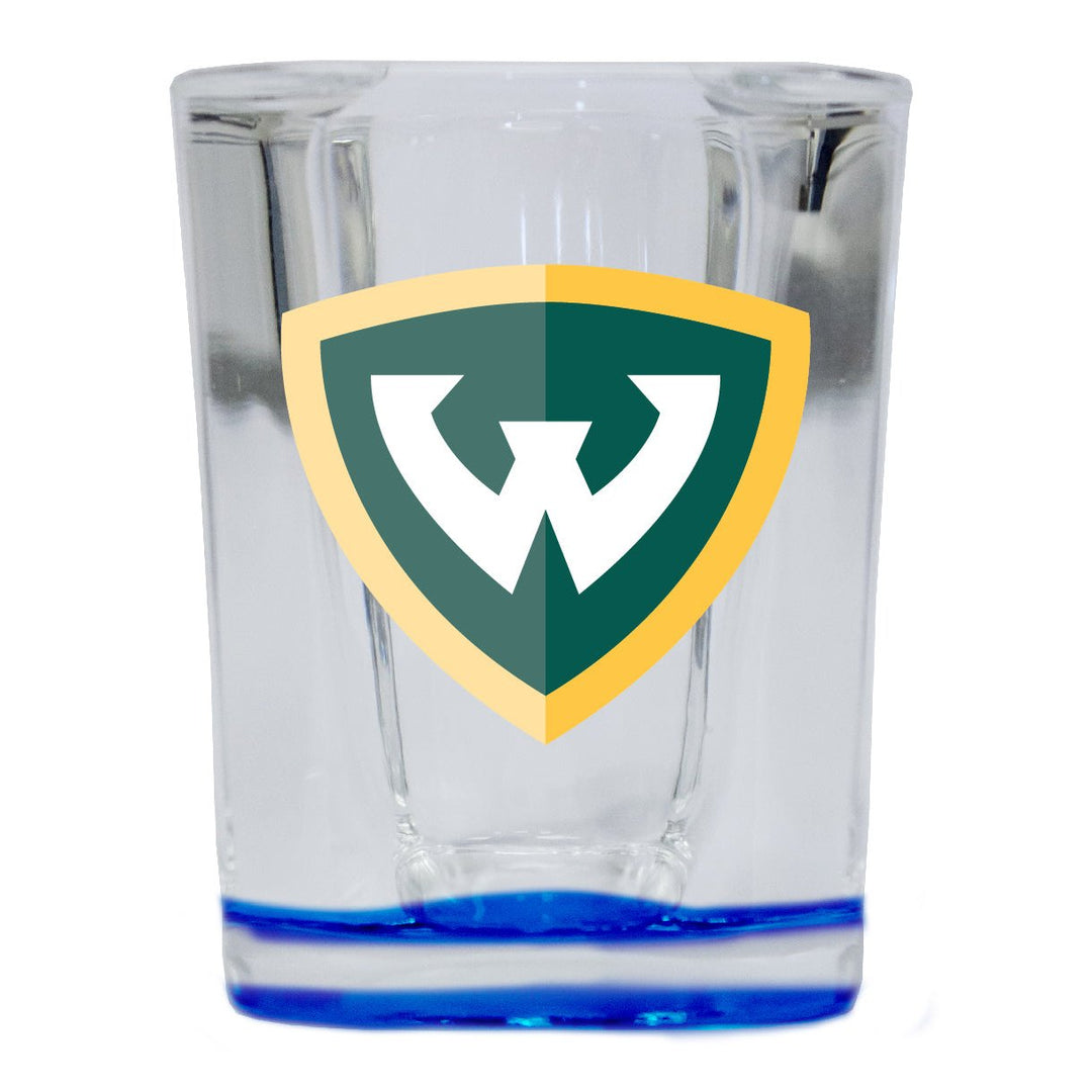 Wayne State 2 Ounce Shot Glass Square Officially Licensed Collegiate Product Image 4