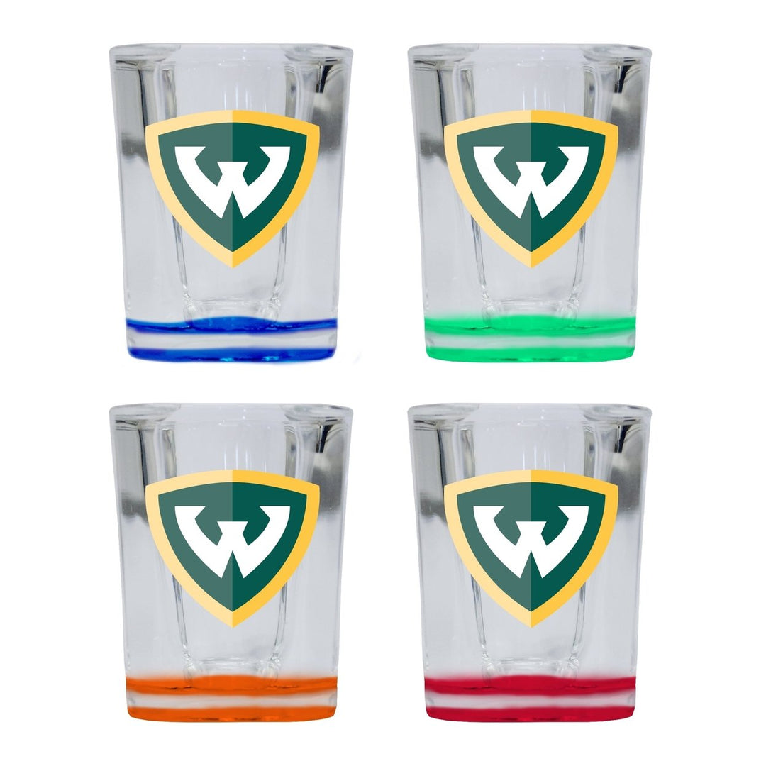 Wayne State 2 Ounce Shot Glass Square Officially Licensed Collegiate Product Image 6