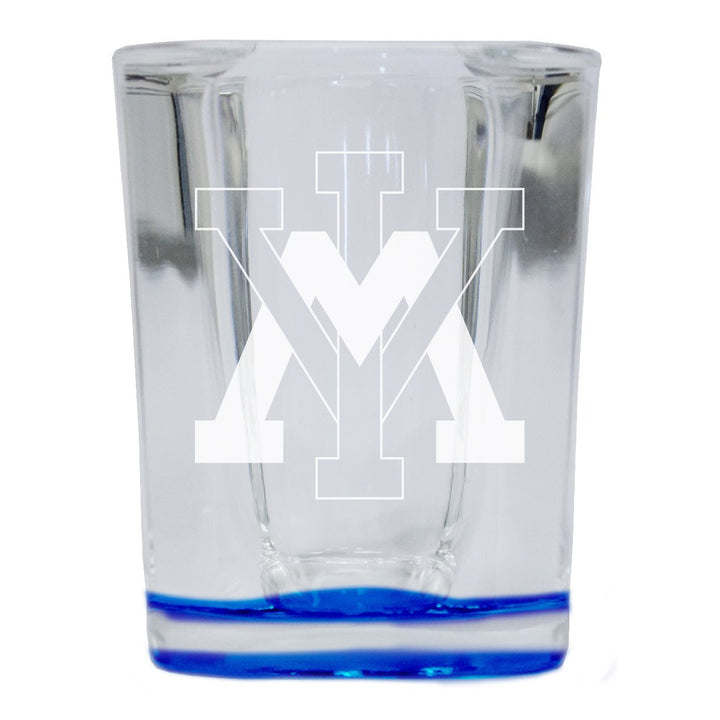 VMI Keydets 2 Ounce Engraved Shot Glass Square Officially Licensed Collegiate Product Image 4