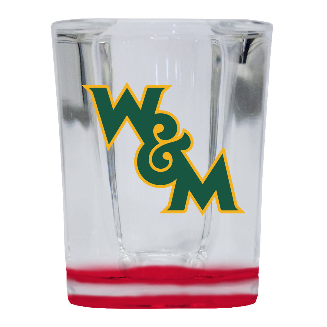 William and Mary 2 Ounce Shot Glass Square Officially Licensed Collegiate Product Image 1