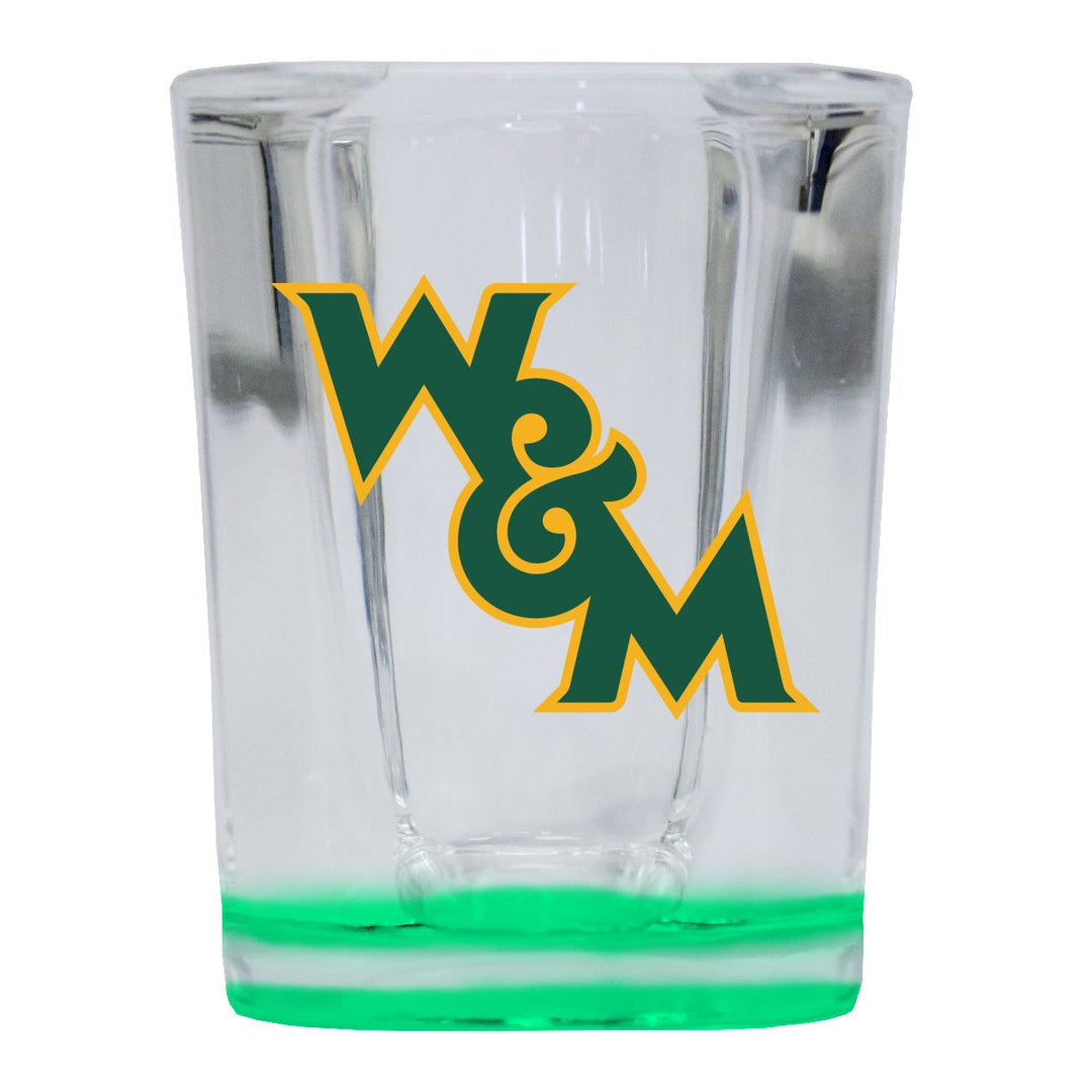 William and Mary 2 Ounce Shot Glass Square Officially Licensed Collegiate Product Image 1