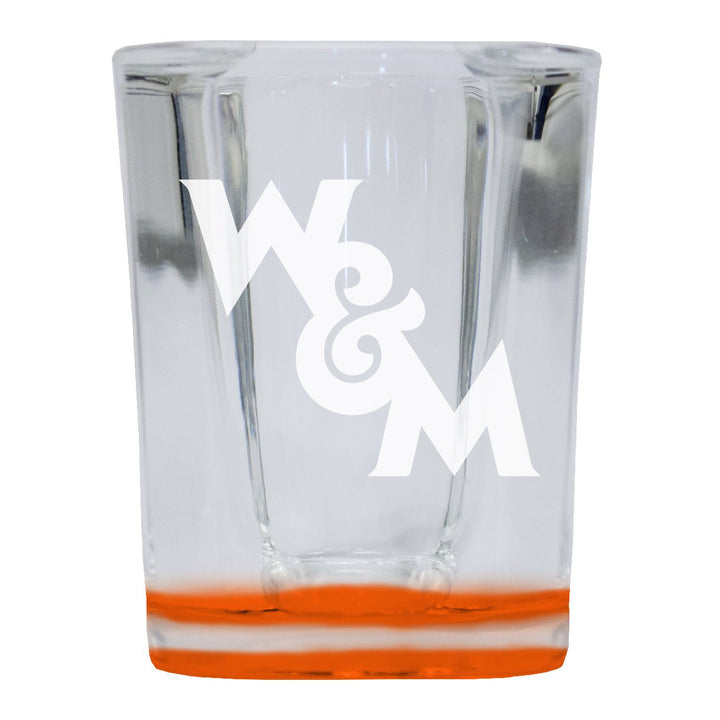 William and Mary 2 Ounce Engraved Shot Glass Square Officially Licensed Collegiate Product Image 2