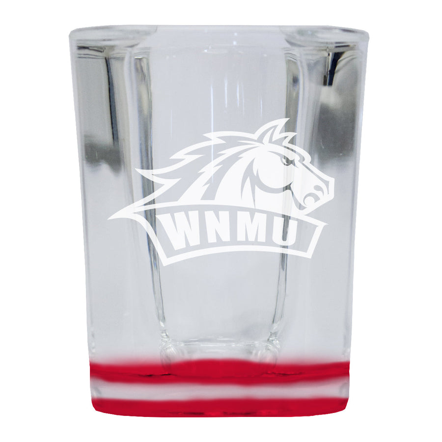 Western Mexico University 2 Ounce Engraved Shot Glass Square Officially Licensed Collegiate Product Image 1